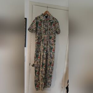 Nooworks Short Sleeve Coveralls Jumpsuit Bug Out Print Size X-Large